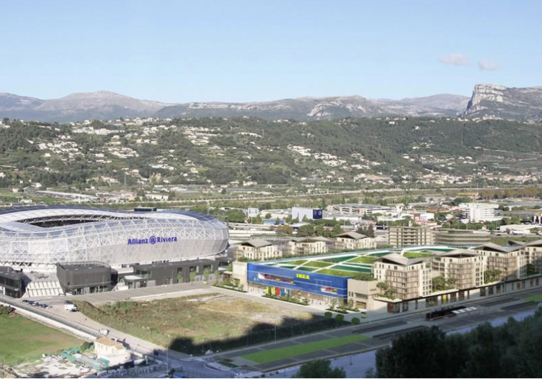 Le magasin Ikea et l'écoquartier de Nice SaintIsidore
