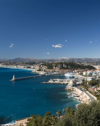 Le quartier de Monr Boron et du Port de Nice
